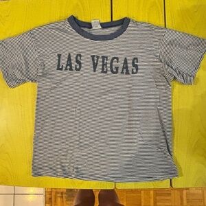 vintage Las Vegas shirt striped 80s